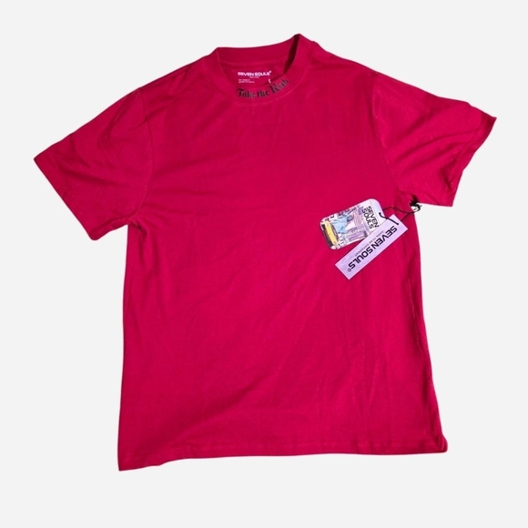 Seven Souls Other - NEW Seven Souls Take The Risk Red T-Shirt Size Large Streetwear NWT Retail $78